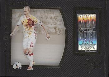 2016-17 Panini Black Gold - Man of the Match Medallions #MM-AI Andres Iniesta Front