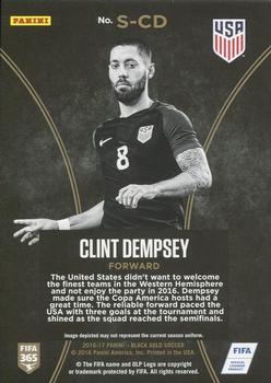 2016-17 Panini Black Gold - Stars Medallions #S-CD Clint Dempsey Back