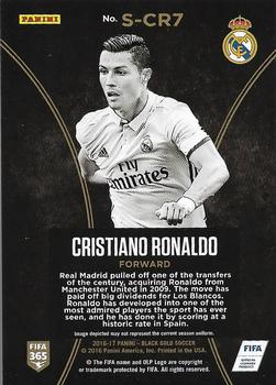 2016-17 Panini Black Gold - Stars Medallions #S-CR7 Cristiano Ronaldo Back