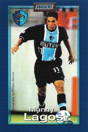 2000 Snickers Tampa Bay Mutiny #NNO Manny Lagos Front