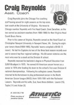 2004 Chicago Fire #NNO Craig Reynolds Back
