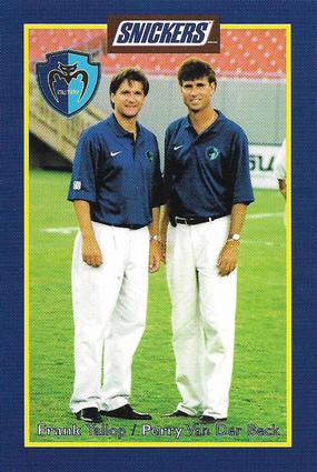 1999 Snickers Tampa Bay Mutiny #NNO Frank Yallop / Perry Van Der Beck Front