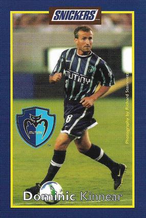 1999 Snickers Tampa Bay Mutiny #NNO Dominic Kinnear Front