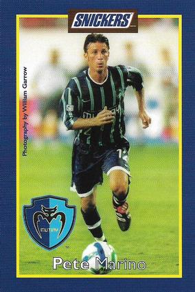 1999 Snickers Tampa Bay Mutiny #NNO Pete Marino Front