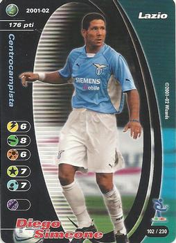 2001-02 Wizards of the Coast Football Champions (Italy) #102 Diego Simeone Front