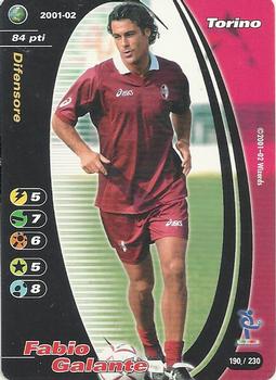 2001-02 Wizards of the Coast Football Champions (Italy) #190 Fabio Galante Front