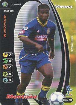 2001-02 Wizards of the Coast Football Champions (Italy) #230 Montano Front