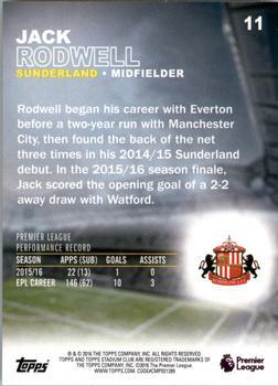 2016 Stadium Club Premier League - Members Only #11 Jack Rodwell Back