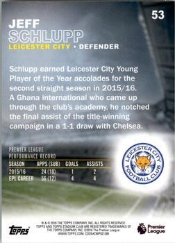 2016 Stadium Club Premier League - Members Only #53 Jeff Schlupp Back