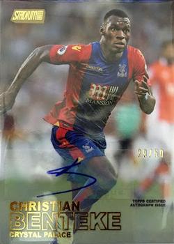 2016 Stadium Club Premier League - Autographs Gold Foil #96 Christian Benteke Front
