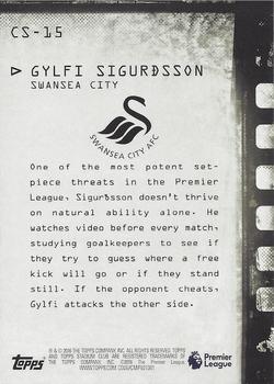 2016 Stadium Club Premier League - Contact Sheet #CS-15 Gylfi Sigurdsson Back