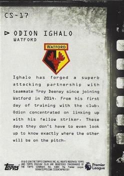 2016 Stadium Club Premier League - Contact Sheet #CS-17 Odion Ighalo Back