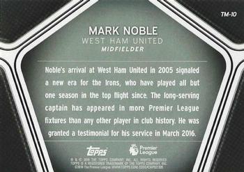 2016 Stadium Club Premier League - Team Marks #TM-10 Mark Noble Back