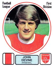 1981-82 Panini Football 82 (UK) #5 John Devine Front