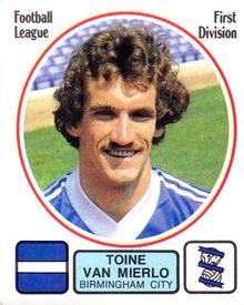 1981-82 Panini Football 82 (UK) #45 Toine van Mierlo Front