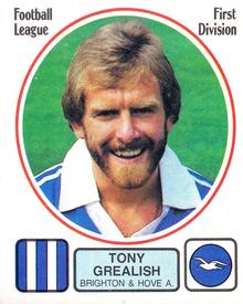 1981-82 Panini Football 82 (UK) #59 Tony Grealish Front