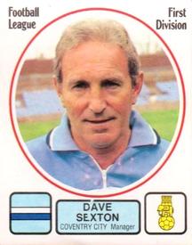 1981-82 Panini Football 82 (UK) #71 Dave Sexton Front