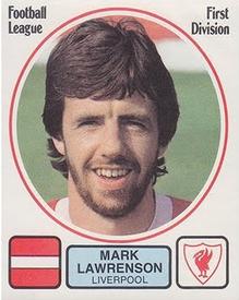 1981-82 Panini Football 82 (UK) #127 Mark Lawrenson Front