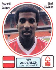 1981-82 Panini Football 82 (UK) #185 Viv Anderson Front