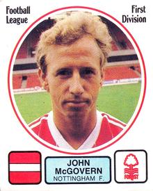 1981-82 Panini Football 82 (UK) #192 John McGovern Front