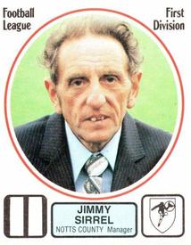 1981-82 Panini Football 82 (UK) #206 Jimmy Sirrel Front
