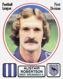1981-82 Panini Football 82 (UK) #293 Alistair Robertson Front