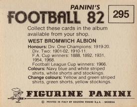 1981-82 Panini Football 82 (UK) #295 Team Group Back