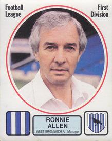 1981-82 Panini Football 82 (UK) #296 Ronnie Allen Front