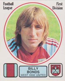 1981-82 Panini Football 82 (UK) #307 Billy Bonds Front