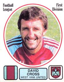 1981-82 Panini Football 82 (UK) #315 David Cross Front