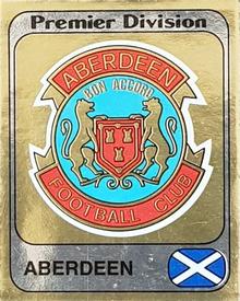 1981-82 Panini Football 82 (UK) #413 Aberdeen Club Badge Front