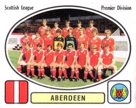1981-82 Panini Football 82 (UK) #414 Aberdeen Team Group Front