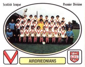 1981-82 Panini Football 82 (UK) #423 Airdrieonians Team Group Front