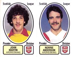 1981-82 Panini Football 82 (UK) #425 John Martin / Norrie Anderson Front