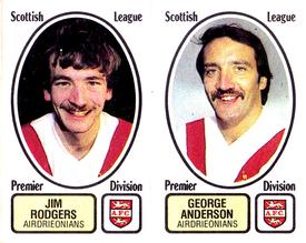 1981-82 Panini Football 82 (UK) #427 Jim Rodger / George Anderson Front