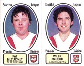1981-82 Panini Football 82 (UK) #429 Pat McCluskey / Willie McGuire Front
