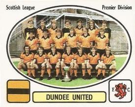 1981-82 Panini Football 82 (UK) #450 Dundee United Team Group Front
