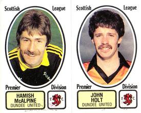 1981-82 Panini Football 82 (UK) #452 Hamish McAlpine / John Holt Front