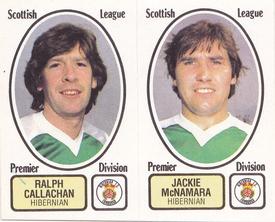 1981-82 Panini Football 82 (UK) #464 Ralph Callachan / Jackie McNamara Front