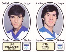 1981-82 Panini Football 82 (UK) #472 Joe McLaughlin / John McNeil Front