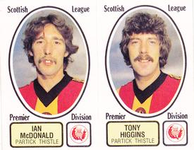 1981-82 Panini Football 82 (UK) #482 Ian McDonald / Tony Higgins Front