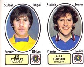 1981-82 Panini Football 82 (UK) #488 Jim Stewart / Ally Dawson Front