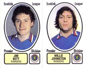 1981-82 Panini Football 82 (UK) #491 JIm Bett / Willie Johnston Front