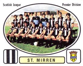 1981-82 Panini Football 82 (UK) #495 St. Mirren Team Group Front