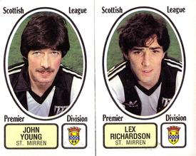 1981-82 Panini Football 82 (UK) #499 John Young / Lex Richardson Front