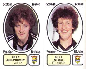 1981-82 Panini Football 82 (UK) #500 Billy Abercromby / Billy Stark Front