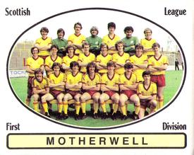 1981-82 Panini Football 82 (UK) #512 Motherwell Team Group Front