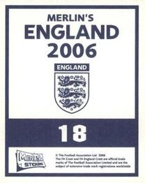 2006 Merlin England #18 Jamie Carragher Back