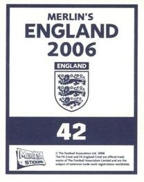 2006 Merlin England #42 v Austria (H) Carragher Back