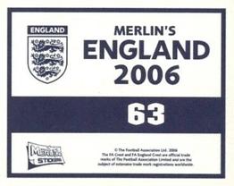 2006 Merlin England #63 Ashley Cole Back